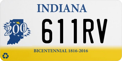 IN license plate 611RV