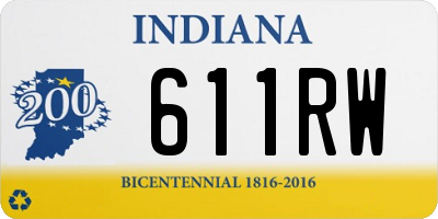 IN license plate 611RW