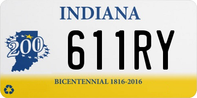 IN license plate 611RY
