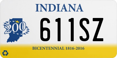 IN license plate 611SZ
