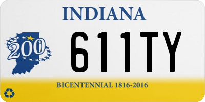 IN license plate 611TY