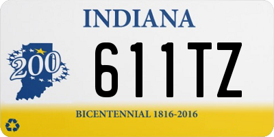 IN license plate 611TZ