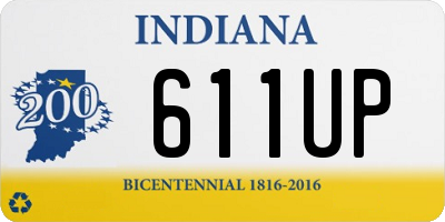 IN license plate 611UP