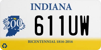 IN license plate 611UW