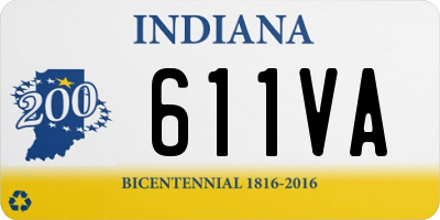 IN license plate 611VA