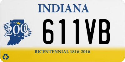 IN license plate 611VB