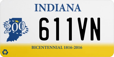 IN license plate 611VN