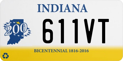 IN license plate 611VT