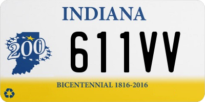 IN license plate 611VV