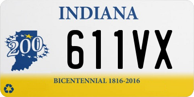IN license plate 611VX
