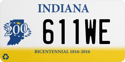 IN license plate 611WE
