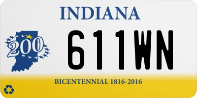 IN license plate 611WN