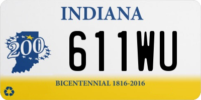 IN license plate 611WU