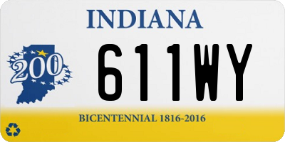 IN license plate 611WY