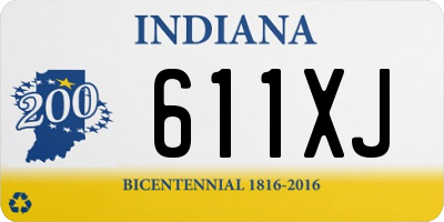 IN license plate 611XJ