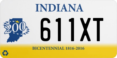 IN license plate 611XT
