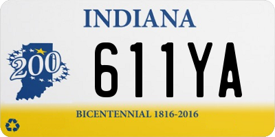IN license plate 611YA