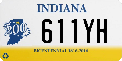 IN license plate 611YH