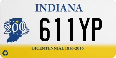 IN license plate 611YP