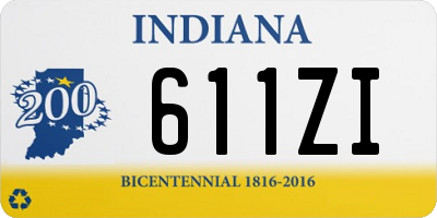 IN license plate 611ZI