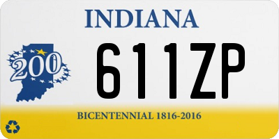 IN license plate 611ZP