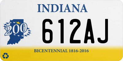 IN license plate 612AJ