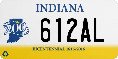 IN license plate 612AL