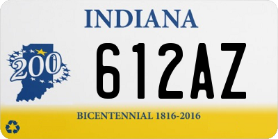 IN license plate 612AZ