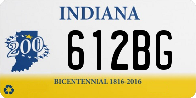 IN license plate 612BG