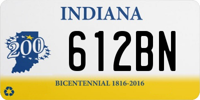 IN license plate 612BN