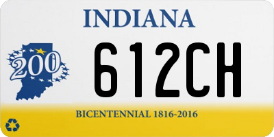 IN license plate 612CH