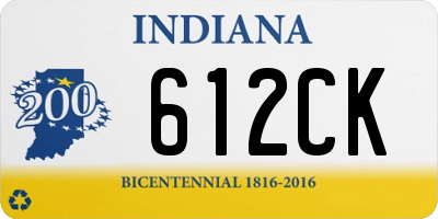 IN license plate 612CK