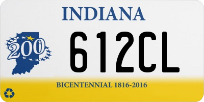 IN license plate 612CL