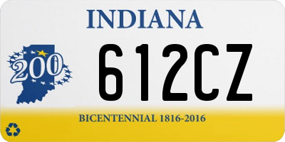 IN license plate 612CZ