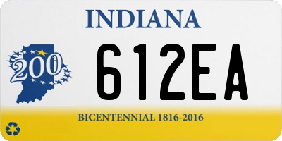 IN license plate 612EA