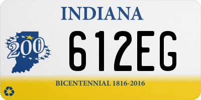 IN license plate 612EG