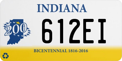 IN license plate 612EI