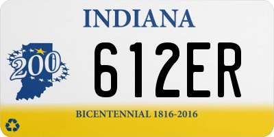 IN license plate 612ER