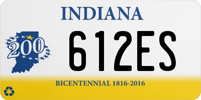 IN license plate 612ES