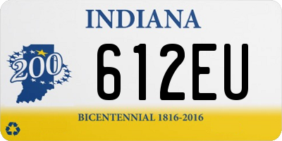 IN license plate 612EU