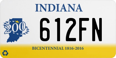 IN license plate 612FN