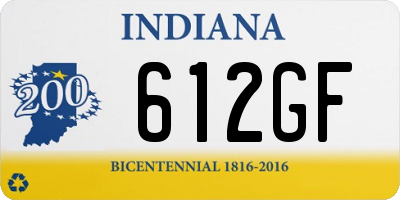 IN license plate 612GF