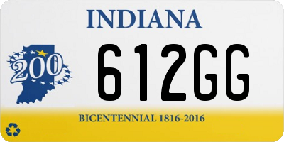 IN license plate 612GG