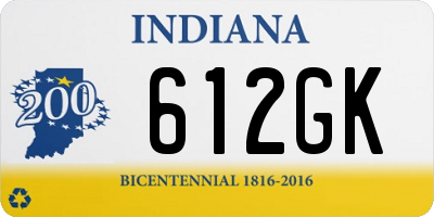 IN license plate 612GK