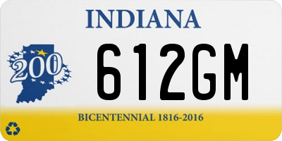 IN license plate 612GM