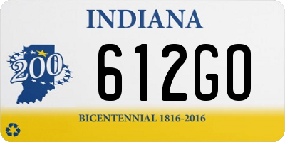 IN license plate 612GO