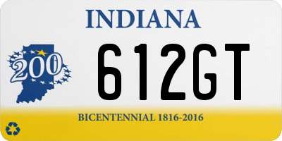 IN license plate 612GT