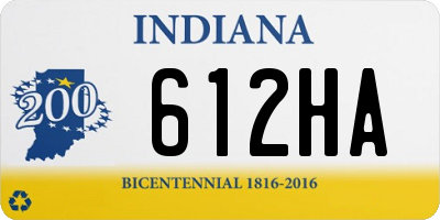 IN license plate 612HA