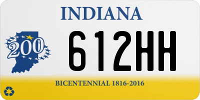 IN license plate 612HH