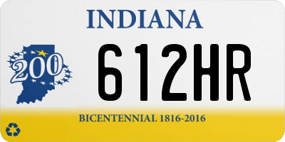 IN license plate 612HR